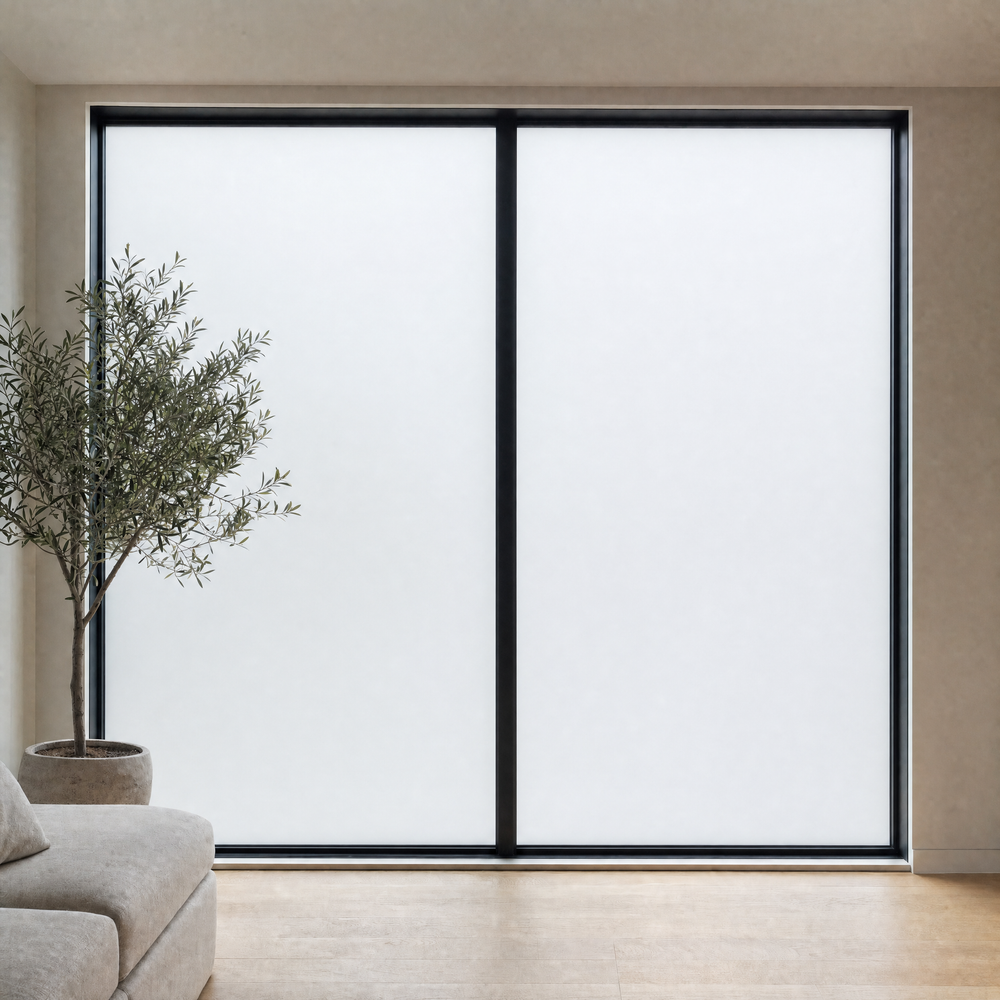 Same window frosted with Veilo
