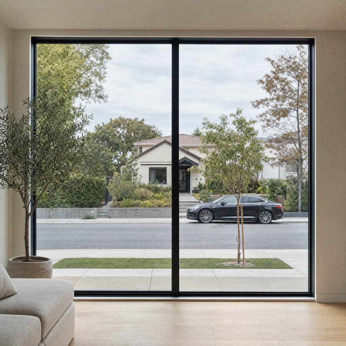 Window with clear glass